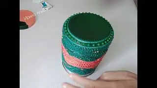 Точечная интуитивная роспись баночки (бутылки) Часть 2 МК