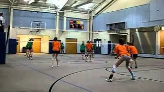 Natalie serves volleyball 3/29/11