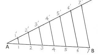2.5a-Divide A Line Into 7 Equal Parts