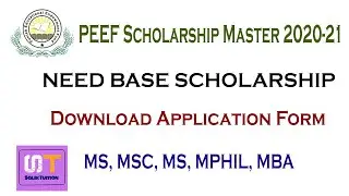 PEEF Scholarship 2021 for Master Level - PEEF Scholarship Form