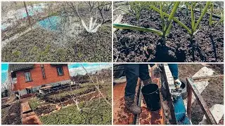 ДАЧА 1 МАЯ 2021 ВОДА НЕ УХОДИТ | ВСЕ ИДЁТ НЕ ПО ПЛАНУ 😩 | ТРАНШЕЯ ПОД БРУС 
