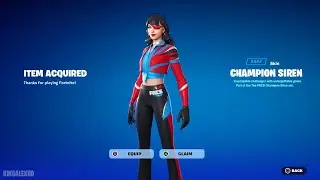 How To Get Champion Siren Skin NOW FREE In Fortnite! (Unlocked LEGO Champion Siren) FNCS Bundle
