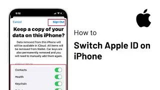 How to Switch Apple ID in iPhone