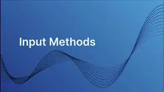 UI Interactions 2: Input Methods - Fall 2020 Prof. Abigail Zhang
