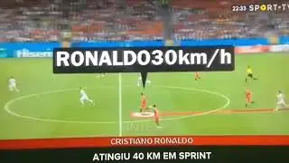 RONALDO CR7 SPRINT PORTUGAL VS SPAIN 2018 WC 40KM/H FASTEST PLAYER AT 33 YEARS OLD???