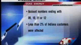 Billing error, Duke Energy customers