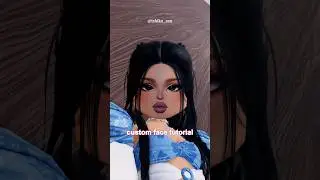 CUSTOM FACE TUTORIAL💕 #dresstoimpress #robloxshorts #dti #foryou #custommakeup