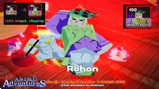 [NEW CODE] HOW TO GET NEW 3% SECRET ROHAN ARTIST LIMITED *EASIEST METHOD* ANIME ADVENTURES TD ROBLOX