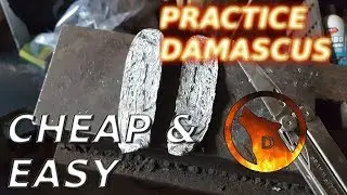 Blacksmith Explains How To Practice Damascus Patterns on the Cheap