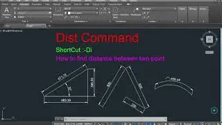 Dist Command In AutoCAD In Hindi