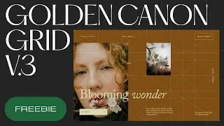 4 steps to design the hero of a website with the Golden Canon Grid FROM SCRATCH