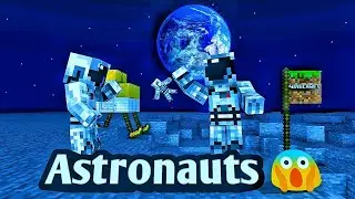Minecraft Astronaut on moon😵 | 
