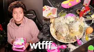 cociné con una cocina de juguete :(
