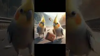 Tiel finds a wallet on the street #birds #pet #pets #cute #parrot #shorts #cockatielsing
