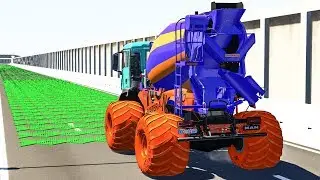 300 Spike Strip Crash Testing - BeamNG Drive | TornMetal