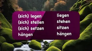 🇩🇪 German verbs look similar but use different case /Verben Wechselpräpositionen