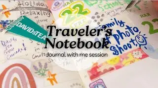 Journal with Me Traveler's Notebook & A snippet of April Printable from The Stationery Selection