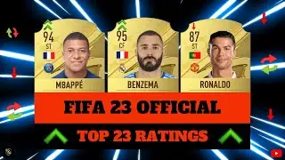 FIFA 23 | NEW TOP 23 FIFA RATINGS! 🤪🔥 ft. Lewandowski, Mbappe, Ronaldo... etc