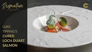 Luke Tipping's Cured Loch Duart Salmon with Oyster Mayonnaise and Horseradish Snow