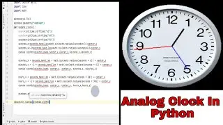 ANALOG CLOCK IN PYTHON 🕒 | HOW TO CREATE CLOCK IN TKINTER IN PYTHON | 