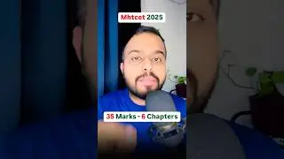 Mhtcet 2025 |Only 6 Chapters = 40 Marks 😱😱|Pattern | #mhtcet2025 Most weightage chapters| #mhtcet