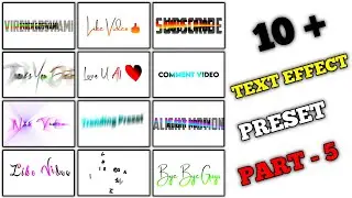 Top 10 Alight Motion Text Presets Download | New Text Effect Alight Motion | Text Pack