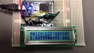 Test of control 16 Characters * 2 lines Text LCD and Timer using mbed