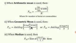Simple Index Numbers -  