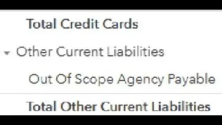 How to Remove Out Of Scope Agency Payable Line in Quickbooks Online