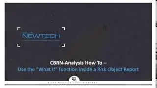 11 How to Use the What If function inside a Risk Object Report