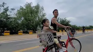 My first experience riding a bike here in korea|di kapa marunong but kailangan mo tatagan sarili mo!