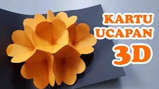 CARA MEMBUAT KARTU UCAPAN VALENTINE | DIY FLOWER POP UP CARD | IDE KADO VALENTINE