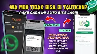 CARA ATASI WA MOD TIDAK BISA DI TAUTKAN || WA MOD TIDAK BISA DIGUNAKAN LAGI