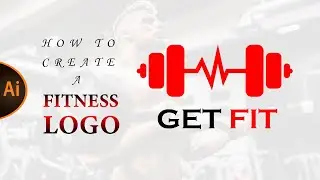 How to create a fitness logo | Adobe illustrator beginner tutorial