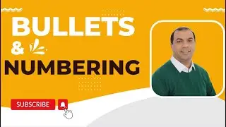 Bullets and Numbering in MS Word