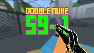 Krunker Double Nuke Gameplay FAMAS 59-1