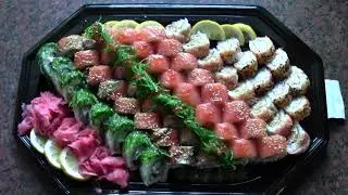 ВКУСНЫЕ СУШИ РОЛЛЫ ИЗ OCEAN SUSHI BAAR - TASTY SUSHI ROLLS - TASTY SUSHI SET