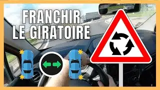 💡 COMMENT FRANCHIR UN GIRATOIRE - (exemple en voiture)