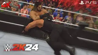 WWE 2K24 - WWE Championship Match Roman Reigns '15 vs Seth Rollins '15 (Legend Difficulty) (4K)