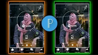 Tutorial edit poto template musik || snapgram || snapwa || di aplikas  kinmasteer || pixelab