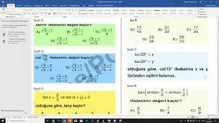 Triqonometriya kampı | Dərs-25 (Kotangens üçün taoplama teoremi)