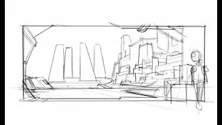 Part 3- Thumbnailing composition ideas for Star Wars.
