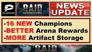 16 *NEW* Champions, *BETTER* Arena Rewards, *MORE* Storage! (Raid Shadow Legends News & Updates)