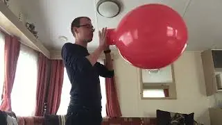 Gemar 19 inch red balloon blow to pop btp b2p
