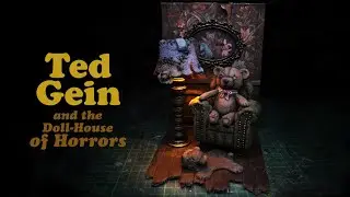'Ted Gein' Miniature Diorama Sculpture | Polymer Clay time-lapse | Evil Toys | Teddy