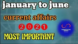 January to June current affairs 2021 || Last 6 months current affairs 2021 ll Top Current affairs