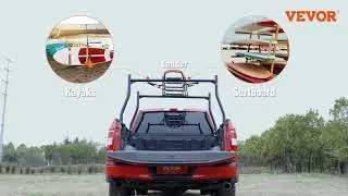 🚚 VEVOR Truck Rack: Haul 800 lbs with Ease! Universal, No-Drill, Rust-Proof!