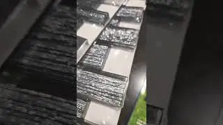 The accent tiles.