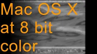 Mac OS X with 8 bit color