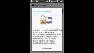 OnePassword -- App per la gestione delle Password